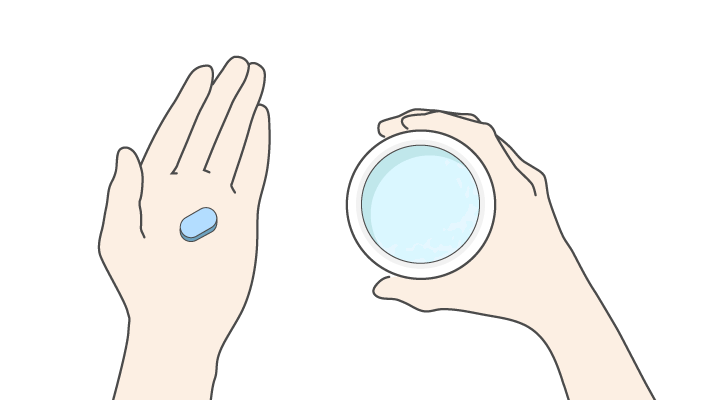 治療薬を服用します